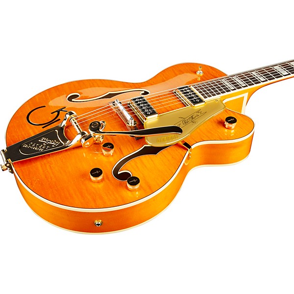 Gretsch Guitars G6120T-55 Vintage Select Edition '55 Chet Atkins Hollowbody With Bigsby Vintage Orange Stain