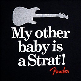 Fender Onesie My Other Baby is a Strat 12 Months Black