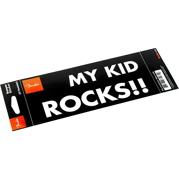 Fender "My Kid Rocks" Bumper Sticker
