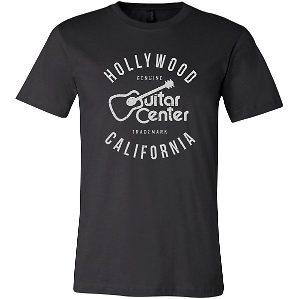 Guitar Center Hollywood CA Mens Logo T-Shirt Black Large