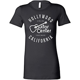 Guitar Center Hollywood CA Ladies Logo T-Shirt Black Large Guitar Center Hollywood CA Ladies Logo T-Shirt Black X-Large