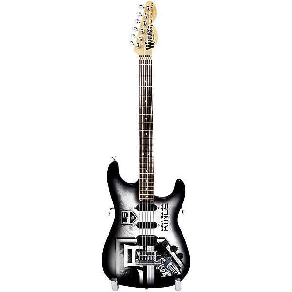 Woodrow Guitars NHL 10 Inch Mini Guitar Collectible Los Angeles Kings