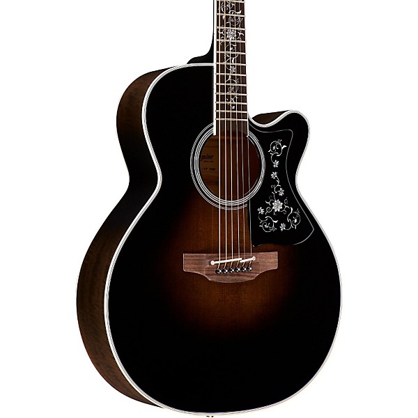 Takamine EF450C Thermal Top Acoustic-Electric Guitar Transparent Black Sunburst