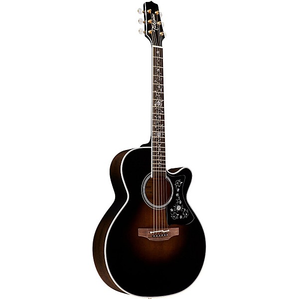 Takamine EF450C Thermal Top Acoustic-Electric Guitar Transparent Black Sunburst