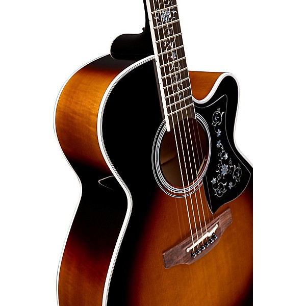 Takamine EF450C Thermal Top Acoustic-Electric Guitar Brown Sunburst