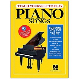 Hal Leonard Teach Yourself to Play "Someone Like You" & 9 More Pop Hits on Piano Book/ Video/Audio