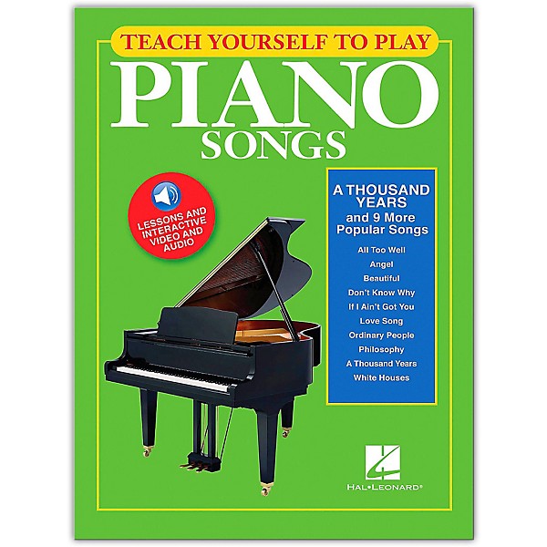 Hal Leonard Teach Yourself to Play "A Thousand Years" & 9 More Popular Songs on Piano Book/Video/Audio