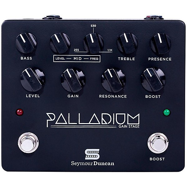Open Box Seymour Duncan Palladium Gain Stage Distortion Guitar Effects  Pedal (Black) Level 2  190839396907