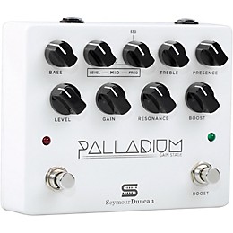 Seymour Duncan Palladium Gain Stage Distortion Guitar Effects  Pedal (White)