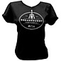 Martin Dreadnought Centennial V-Neck Ladies T-Shirt Medium Black thumbnail