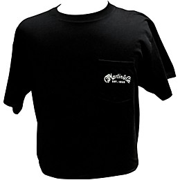Martin Dreadnought Centennial Pocket T-Shirt XX Large Black