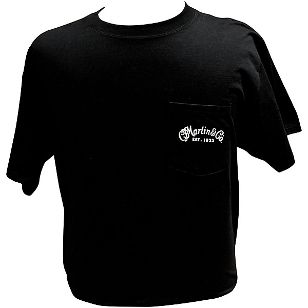 Martin Dreadnought Centennial Pocket T-Shirt Medium Black