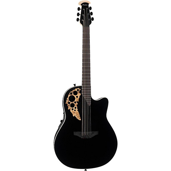 Ovation 1868TX Elite AA Spruce Acoustic-Electric Guitar Gloss Black