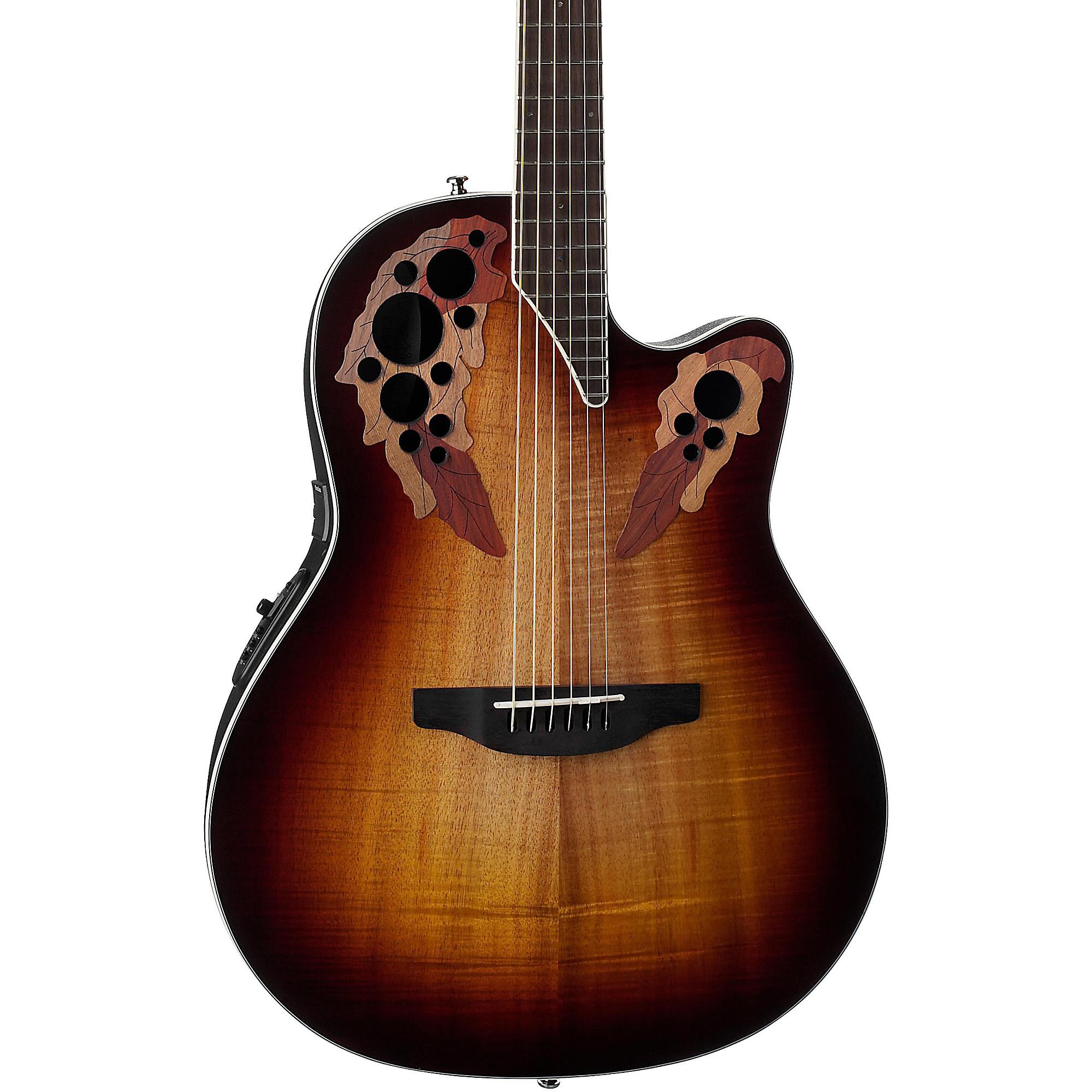 Ovation CE48P Celebrity Elite Plus Acoustic-Electric Guitar Koa