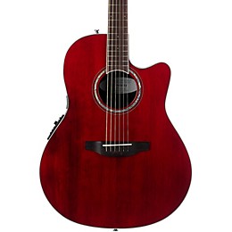 Ovation CS28 Celebrity Standard Acoustic-Electric Guitar Transparent Ruby Red