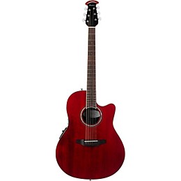 Ovation CS28 Celebrity Standard Acoustic-Electric Guitar Transparent Ruby Red