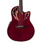 Open Box Ovation CE48 Celebrity Elite Acoustic-Electric Guitar Level 1 Transparent Ruby Red thumbnail