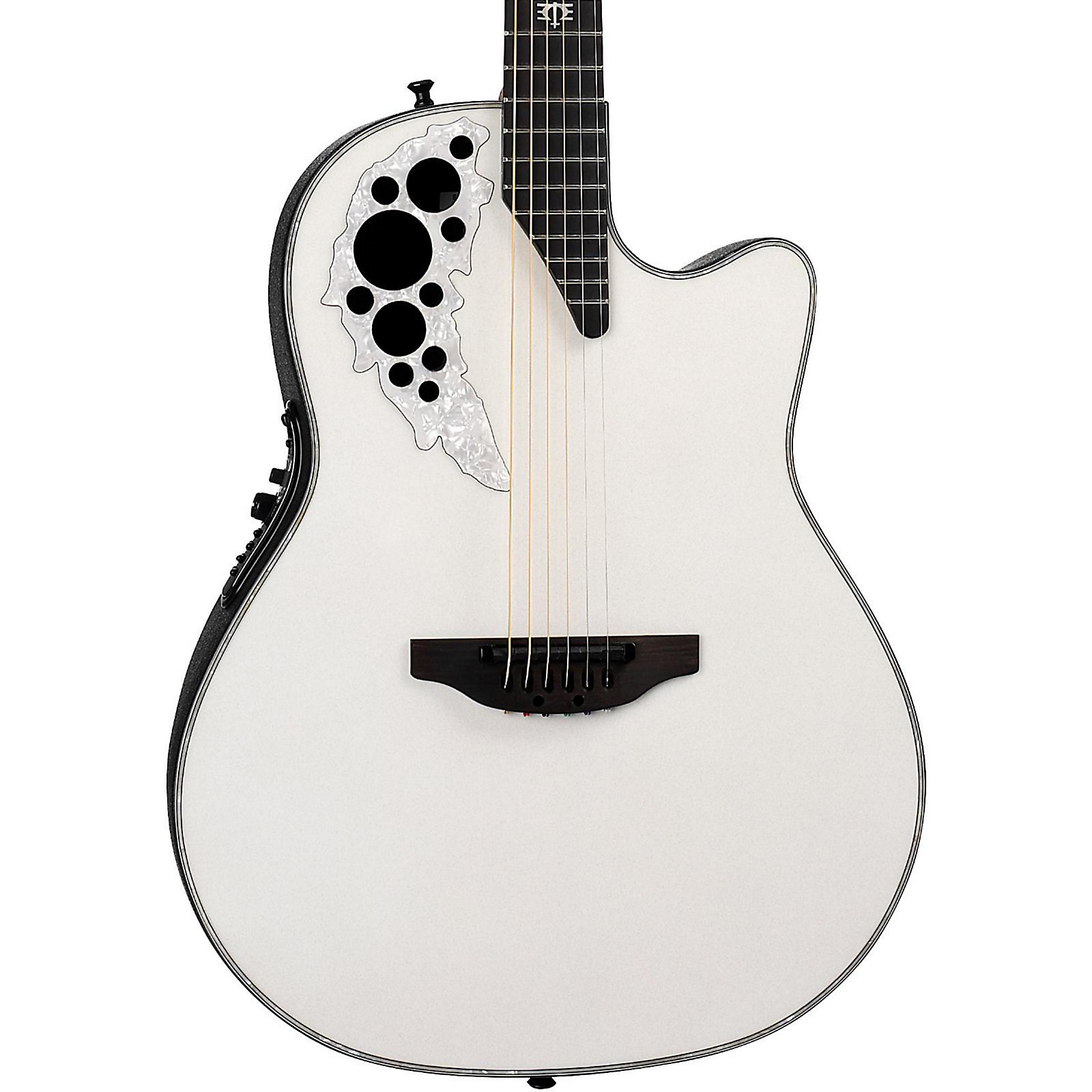 white ovation guitar