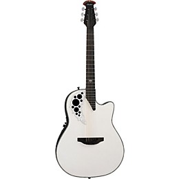 Open Box Ovation 2078ME-6P Melissa Etheridge Signature Acoustic-Electric Guitar Level 1 Pearl White