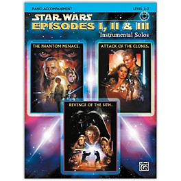 Alfred Star Wars: Episodes I, II & III Instrumental Solos Piano Acc. Book & CD
