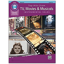 Alfred Top Hits from TV, Movies & Musicals Instrumental Solos Horn in F Book & CD, Level 2-3