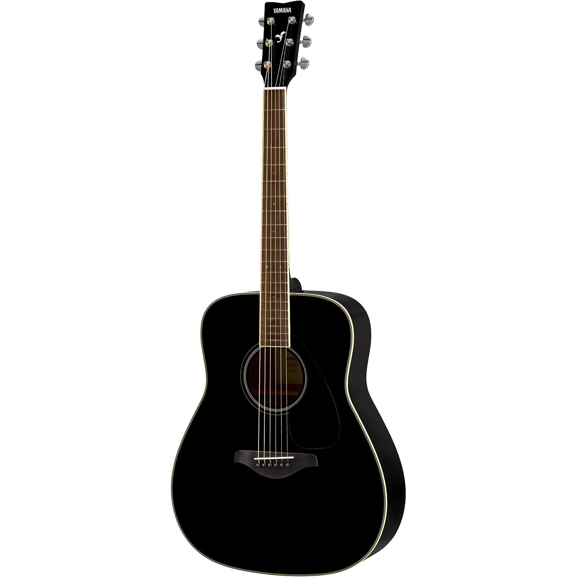 Yamaha FG820 Dreadnought Acoustic Guitar Black | Guitar Center