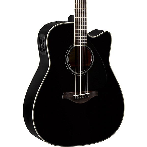 Yamaha FGX820C Dreadnought Acoustic-Electric Guitar Black