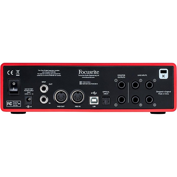 Clearance Focusrite Scarlett 18i8 (2nd Gen) USB Audio Interface