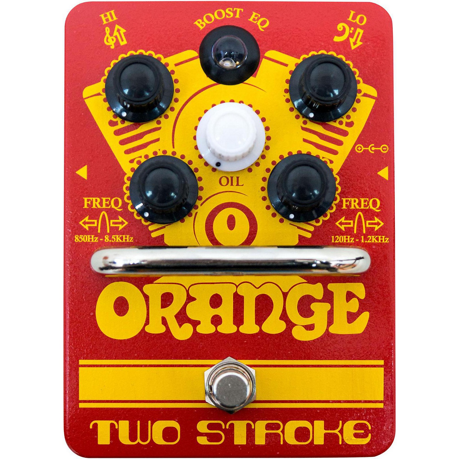 Orange Amplifiers Two-Stroke Boost EQ Guitar Effects Pedal