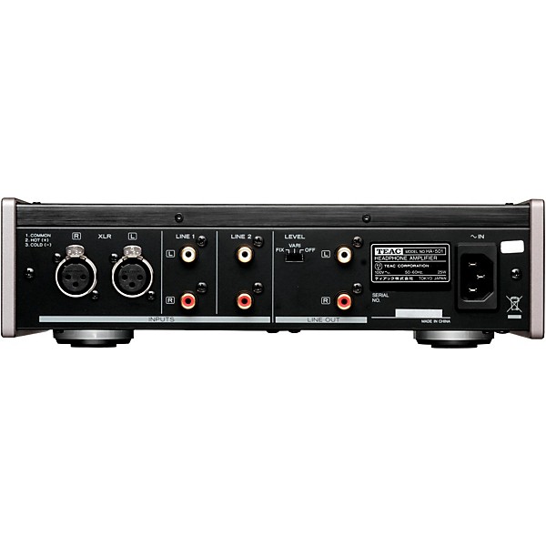 TEAC Fully Analog Dual Monaural Headphone Amplifier. Black Color