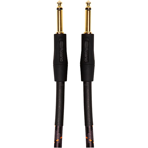 Roland Gold Series 1/4" Straight/Straight Instrument Cable 3 ft. Black