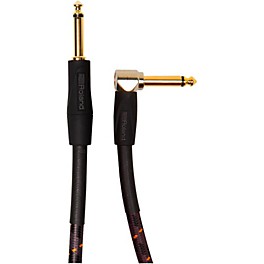 Roland Gold Series 1/4" Angled/Straight Instrument C... Roland Gold Series 1/4" Angled/Straight Instrument Cable 10 ft. Black