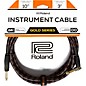 Roland Gold Series 1/4" Angled/Straight Instrument Cable 10 ft. Black
