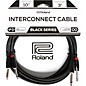Roland Black Series Dual 1/4" Interconnect Cable 10 ft. Black