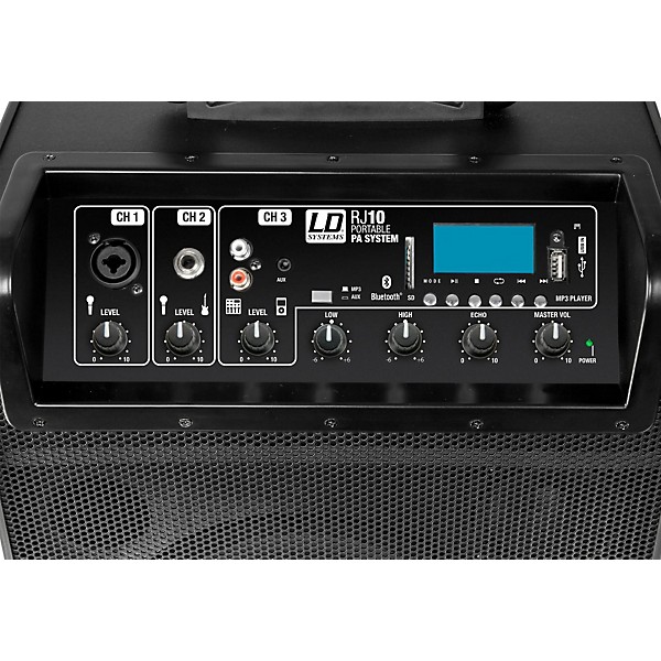 Open Box LD Systems Road Jack 10 Active 10" Battery Bluetooth Loudspeader with Mixer Level 2 Regular 190839099341