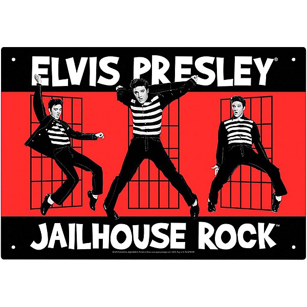 Hal Leonard Elvis Jailhouse Tin Sign