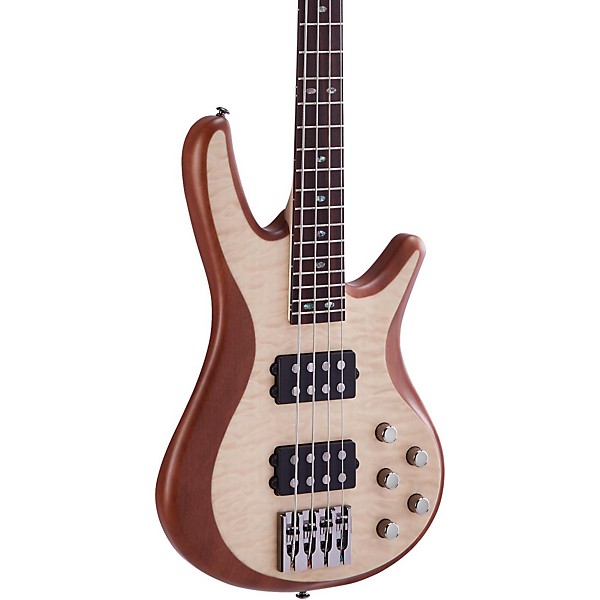 Clearance Mitchell FB700 Fusion Series Bass Guitar with Active EQ Natural