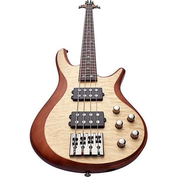 Clearance Mitchell FB700 Fusion Series Bass Guitar with Active EQ Natural