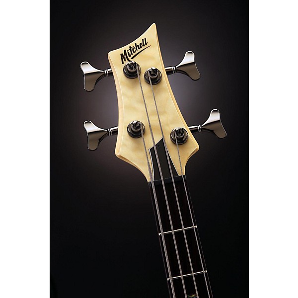 Clearance Mitchell FB700 Fusion Series Bass Guitar with Active EQ Natural