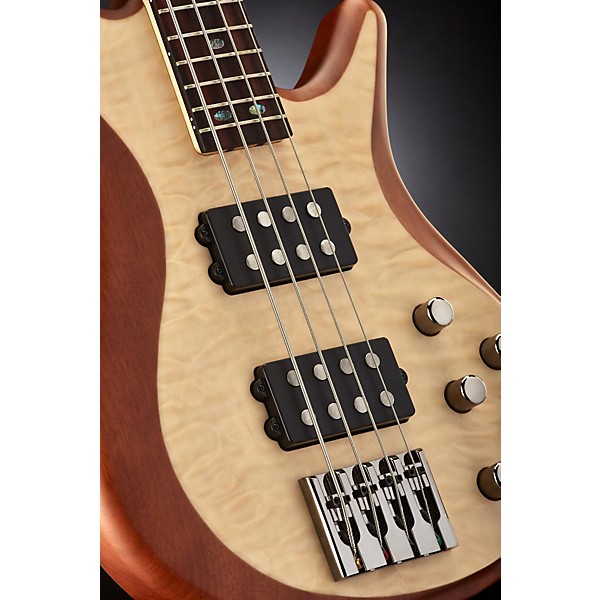 Clearance Mitchell FB700 Fusion Series Bass Guitar with Active EQ Natural