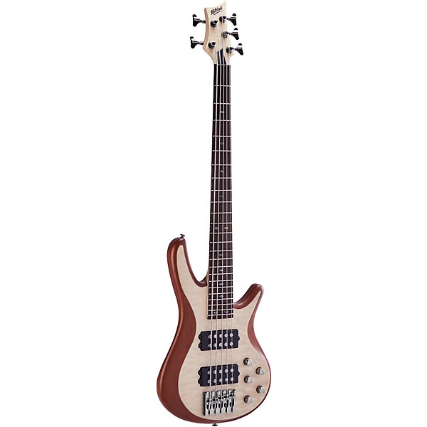 Mitchell FB705 Fusion Series 5-String Bass Guitar with Active EQ Natural