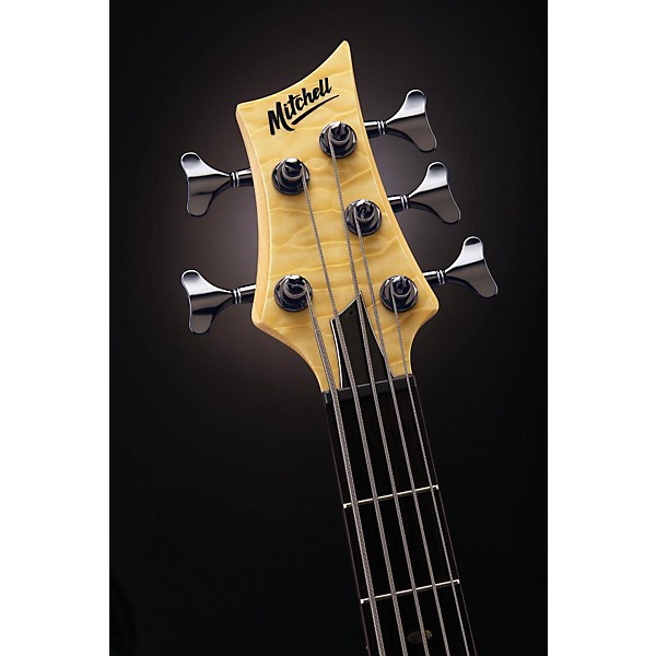 Mitchell FB705 Fusion Series 5-String Bass Guitar with Active EQ Natural