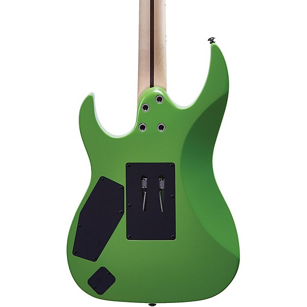 Open Box Mitchell HD400 Hard Rock Double Cutaway Electric Guitar Level 2 Green Lemon 190839113658