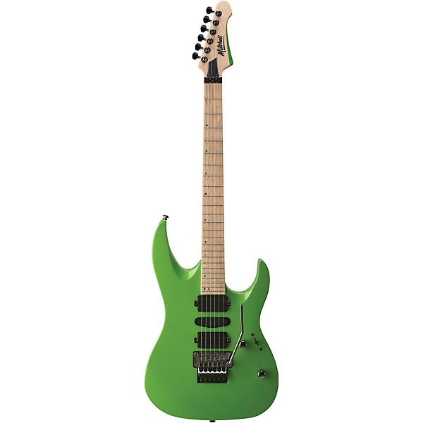 Open Box Mitchell HD400 Hard Rock Double Cutaway Electric Guitar Level 2 Green Lemon 190839811783