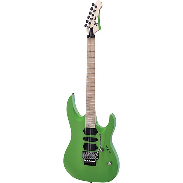 Open Box Mitchell HD400 Hard Rock Double Cutaway Electric Guitar Level 2 Green Lemon 190839811783