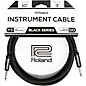 Roland Black Series 1/4" Straight/Straight Instrument Cable 10 ft. Black