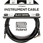 Roland Black Series 1/4" Angled/Straight Instrument Cable 10 ft. Black