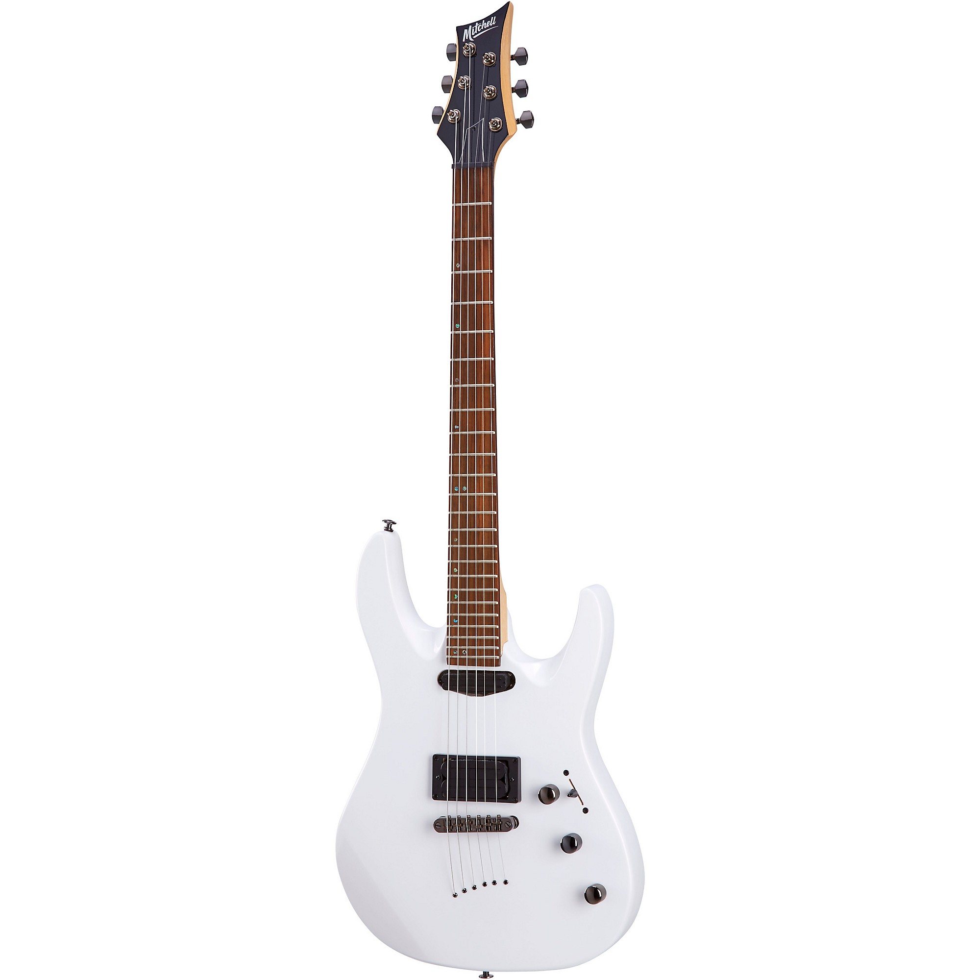 人気特価激安 MD200 Mitchell Box Open Double-Cutaway White Guitar Electric その他