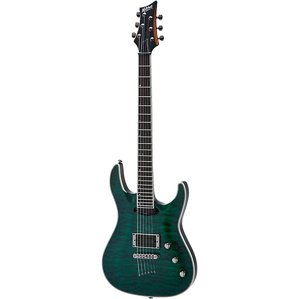 Open Box Mitchell MD400 Modern Rock Double-Cutaway Electric Guitar Level 2 Transparent Green 190839442673