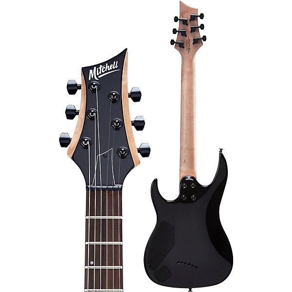 Mitchell MM100 Mini Double-Cutaway Electric Guitar Black